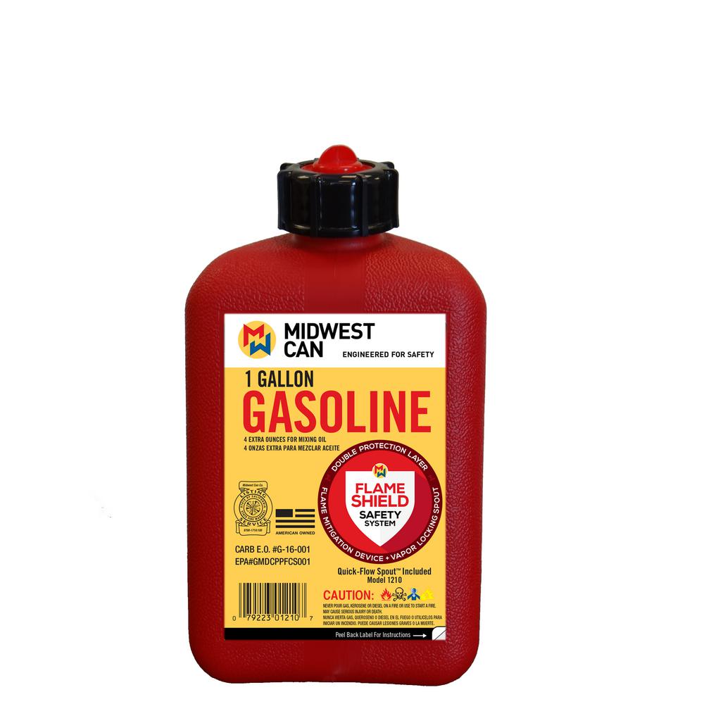 UPC 079223012107 product image for Midwest Can 1 Gal. FMD Gas Can | upcitemdb.com