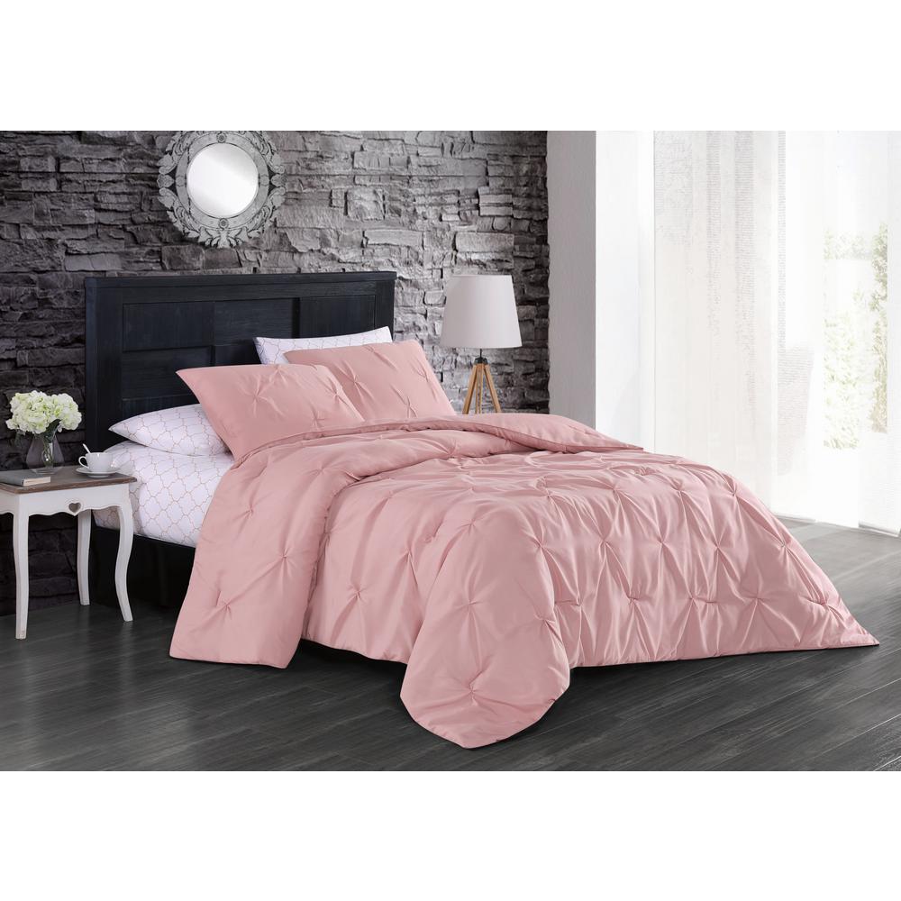 Flynn 7 Piece Blush Queen Bed In A Bag