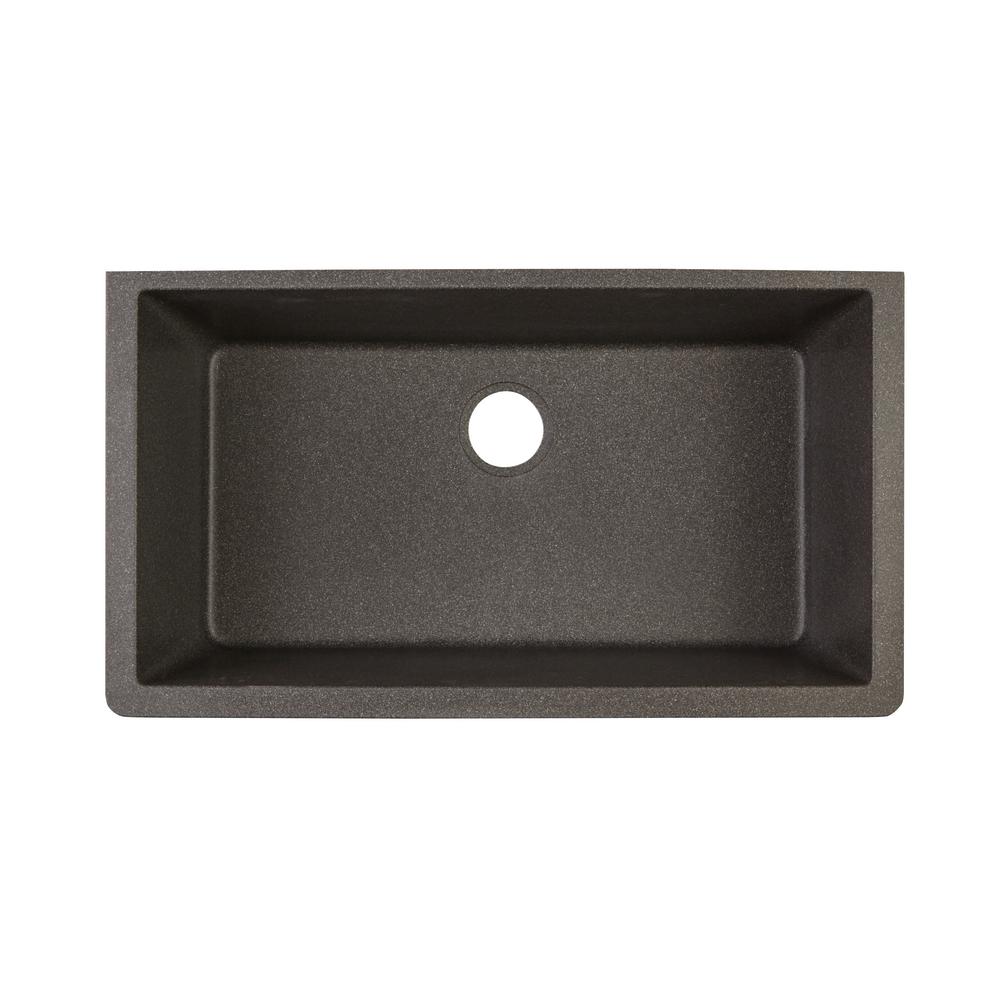 UPC 094902098371 product image for Elkay Quartz Classic Undermount Composite 33 in. Single Bowl Kitchen Sink in Bla | upcitemdb.com