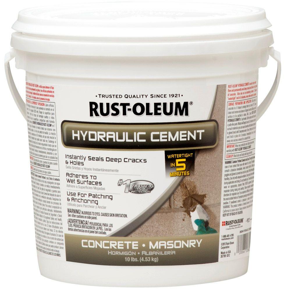 Rust-Oleum 10 lbs. Hydraulic Cement-260394 - The Home Depot