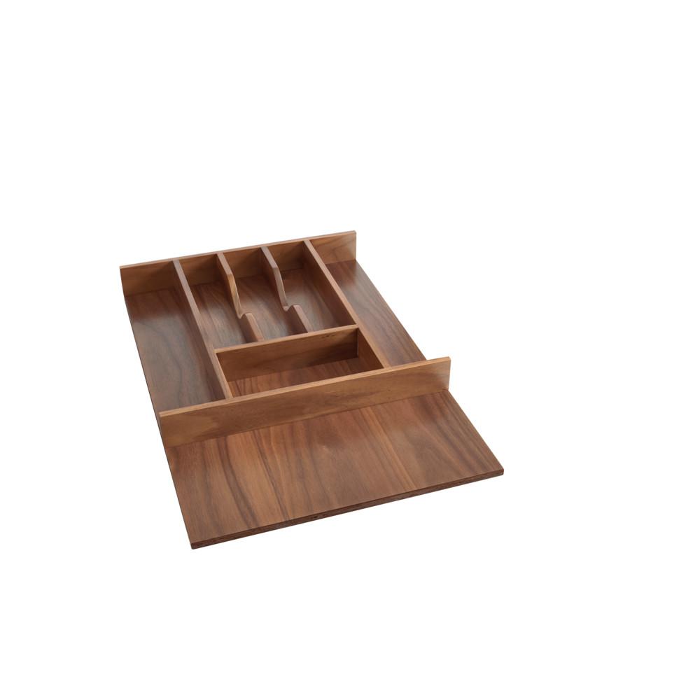 Rev-A-Shelf Short Walnut Cutlery Tray Insert-4WCT-WN-1SH - The Home Depot