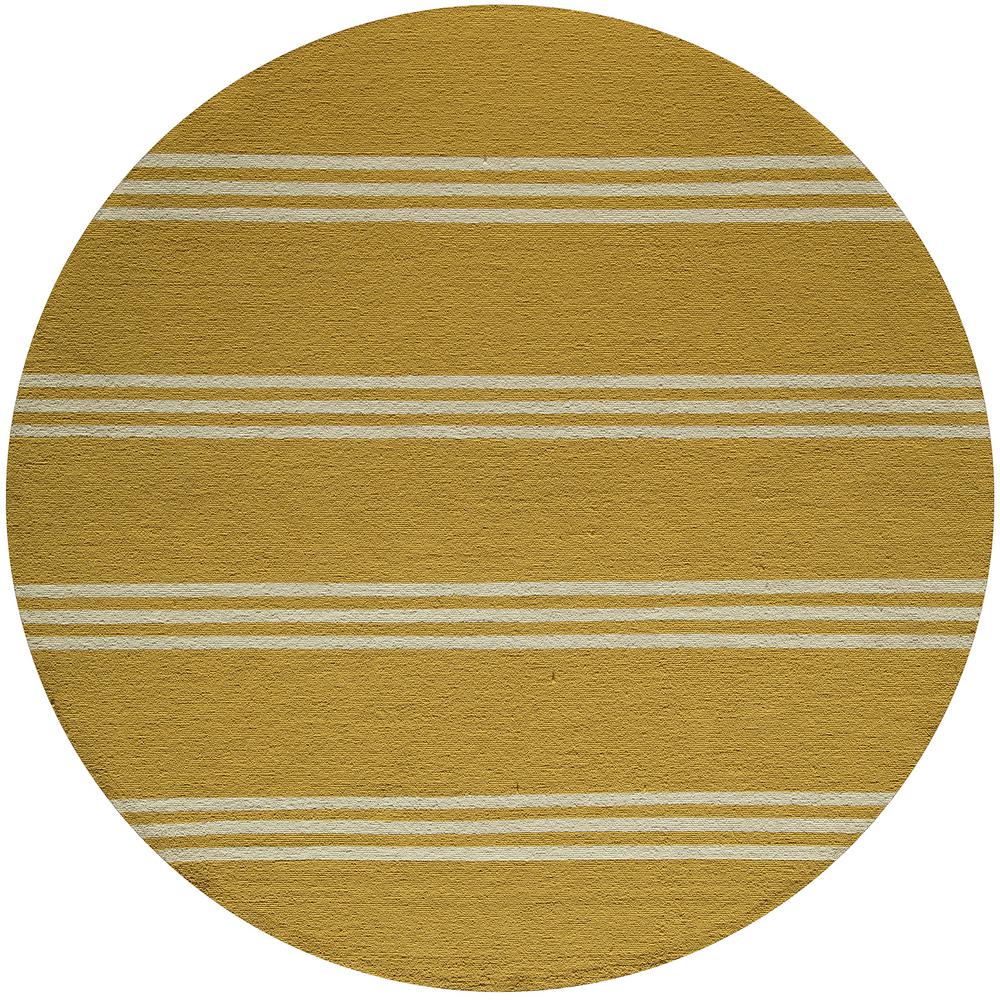 Momeni Veranda Lemon 9 ft. x 9 ft. Round Indoor/Outdoor Area Rug