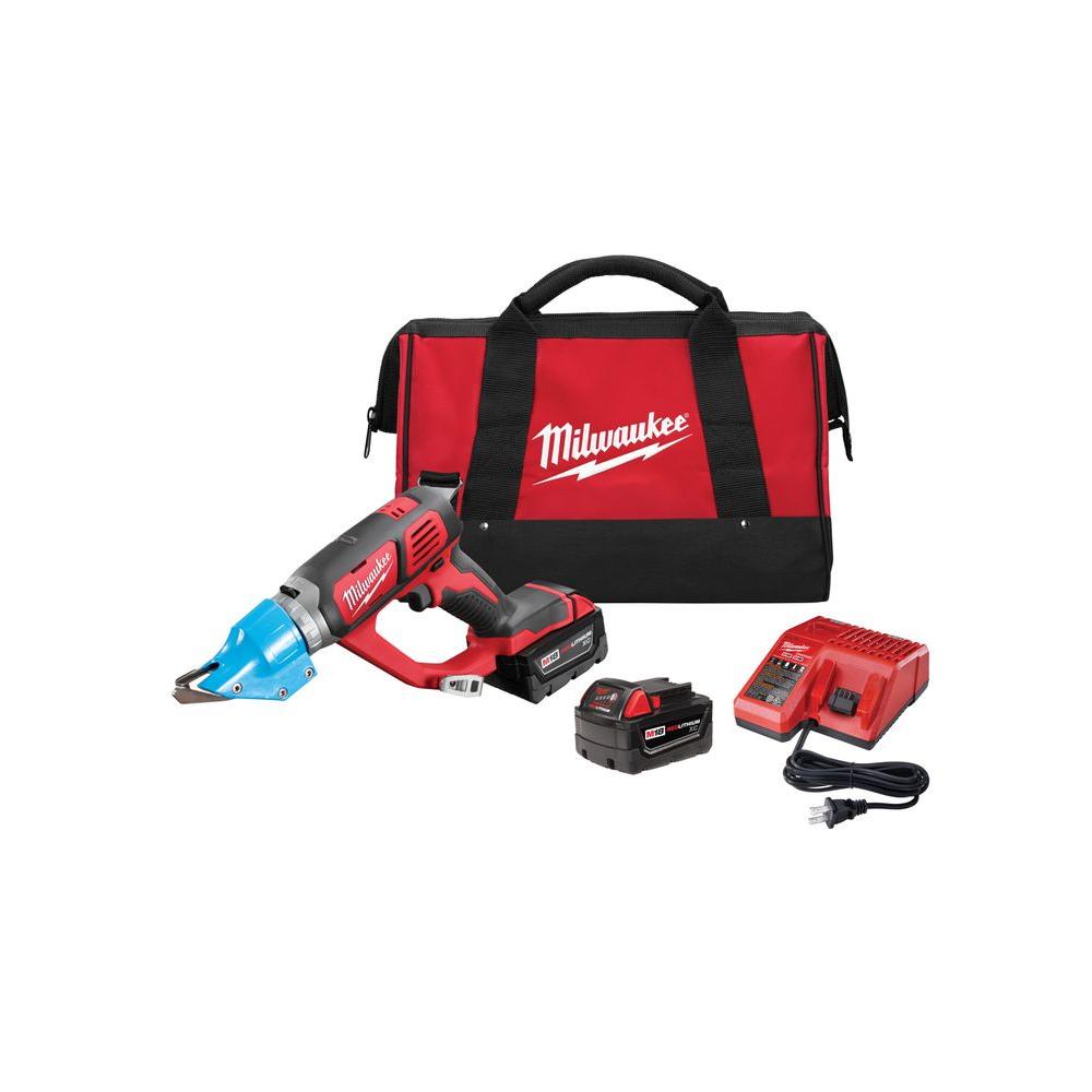 Milwaukee M18 18-Volt Lithium-Ion Cordless 14-Gauge Double Cut Metal Shear Kit... by Milwaukee
