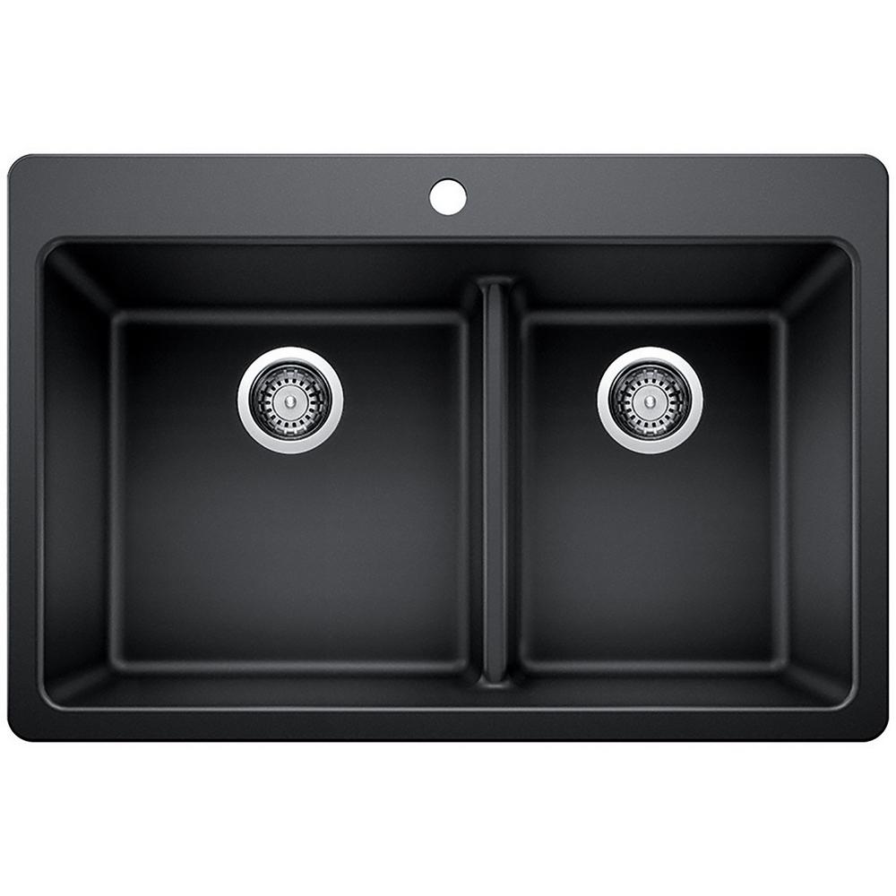 Glacier Bay Black Kitchen Sinks The Home Depot
