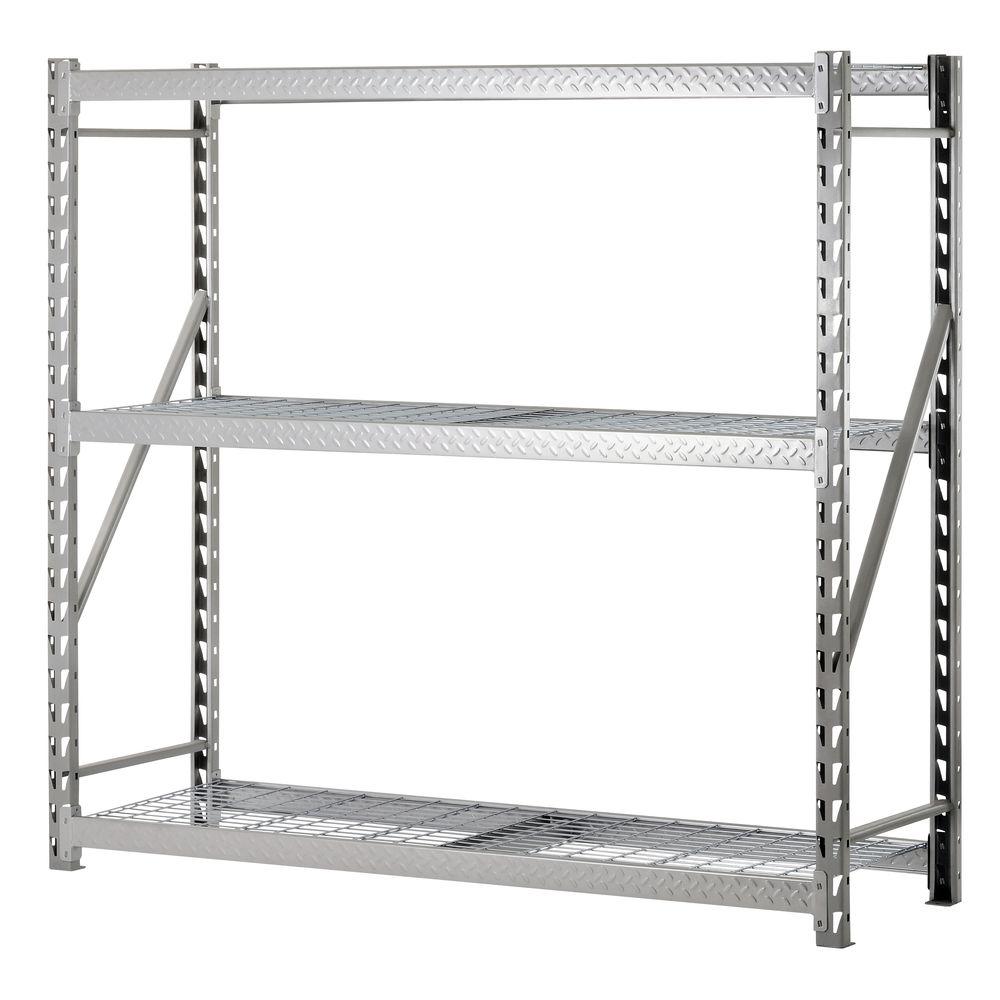 Edsal 72 in. H x 77 in. W x 24 in. D 3Shelf Steel Commercial Shelving