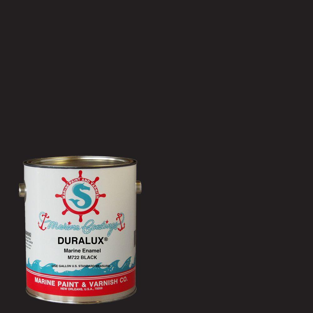 Duralux Marine Paint 1 gal. Black Marine EnamelM7221 The Home Depot