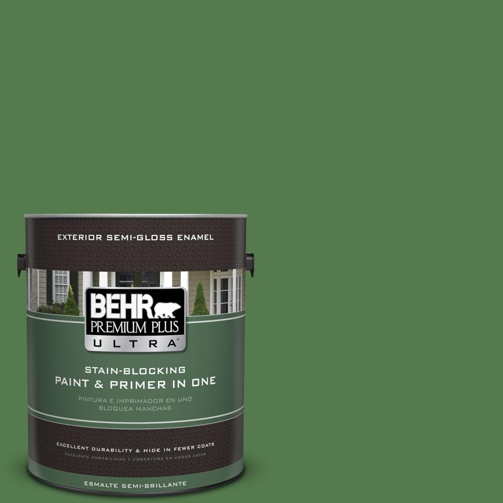BEHR Premium Plus Ultra 1gal. 450D7 Torrey Pine SemiGloss Enamel