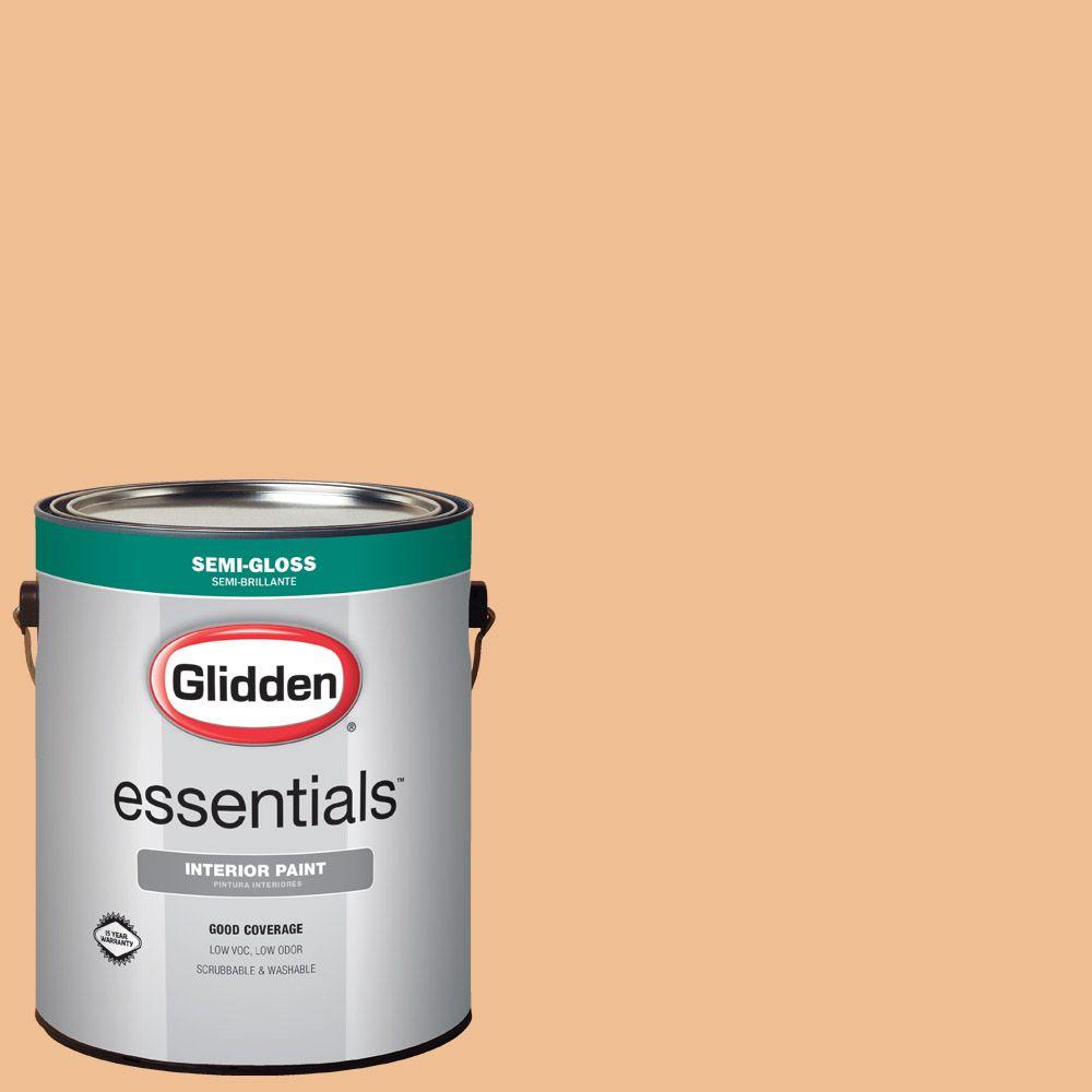 Glidden Essentials 1 gal. #HDGO45 Belgian Waffle Semi-Gloss Interior ...