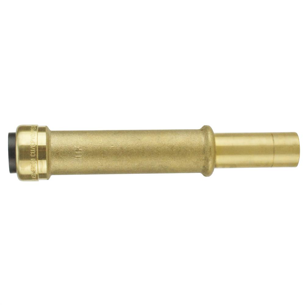 Tectite 1/2 in. Brass Push-To-Connect x CTS Street Slip Adapter ...