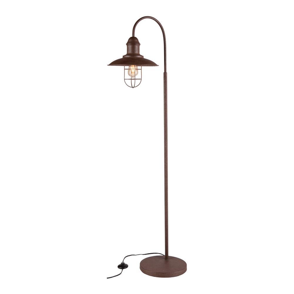 brown floor lamp