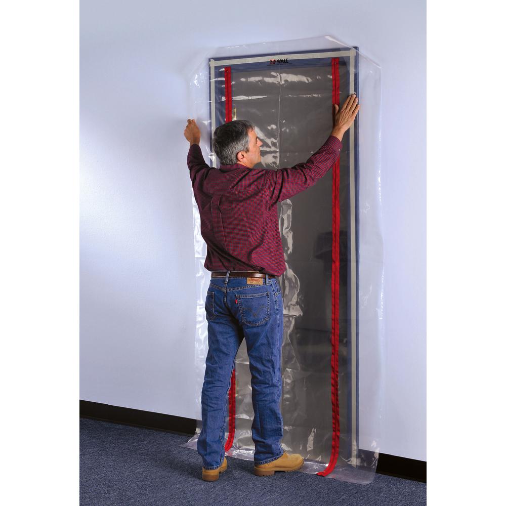 Zipwall Zds 3 Ft X 7 Ft Zipdoor Standard 206509 The Home Depot