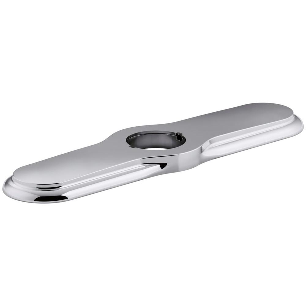 Kohler 1-11/16 inch Metal 3-Hole Kitchen Faucet Escutcheon in Polished Chrome by Kohler