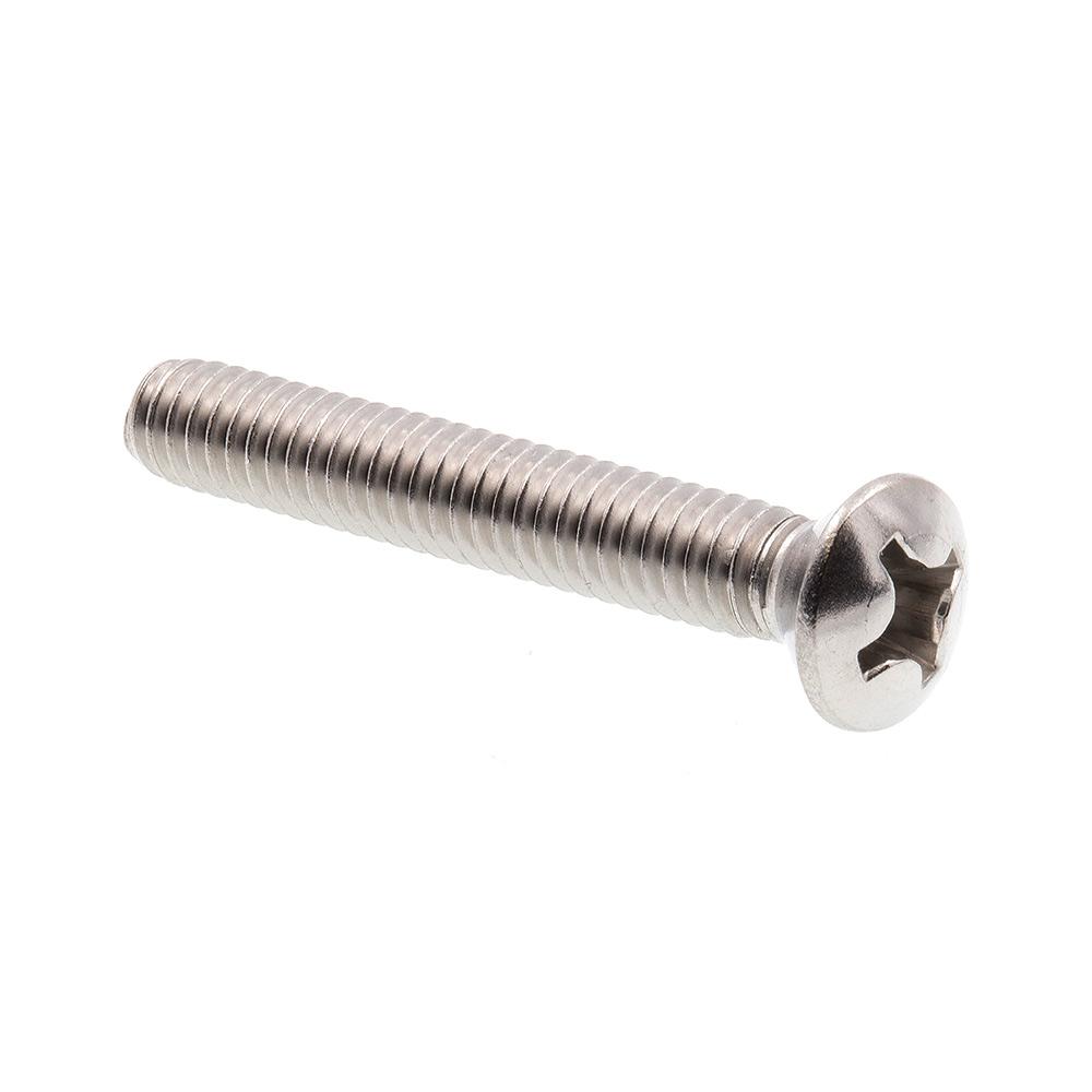 Prime Line 12 24 X 1 12 In Grade 18 8 Stainless Steel Phillips Drive Oval Head Machine Screws 