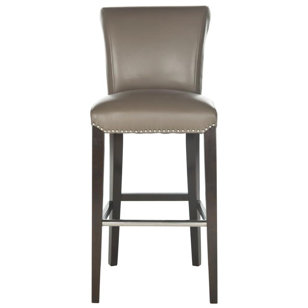 Safavieh Seth 29 3 In Clay Cushioned Bar Stool Mcr4510f The Home Depot