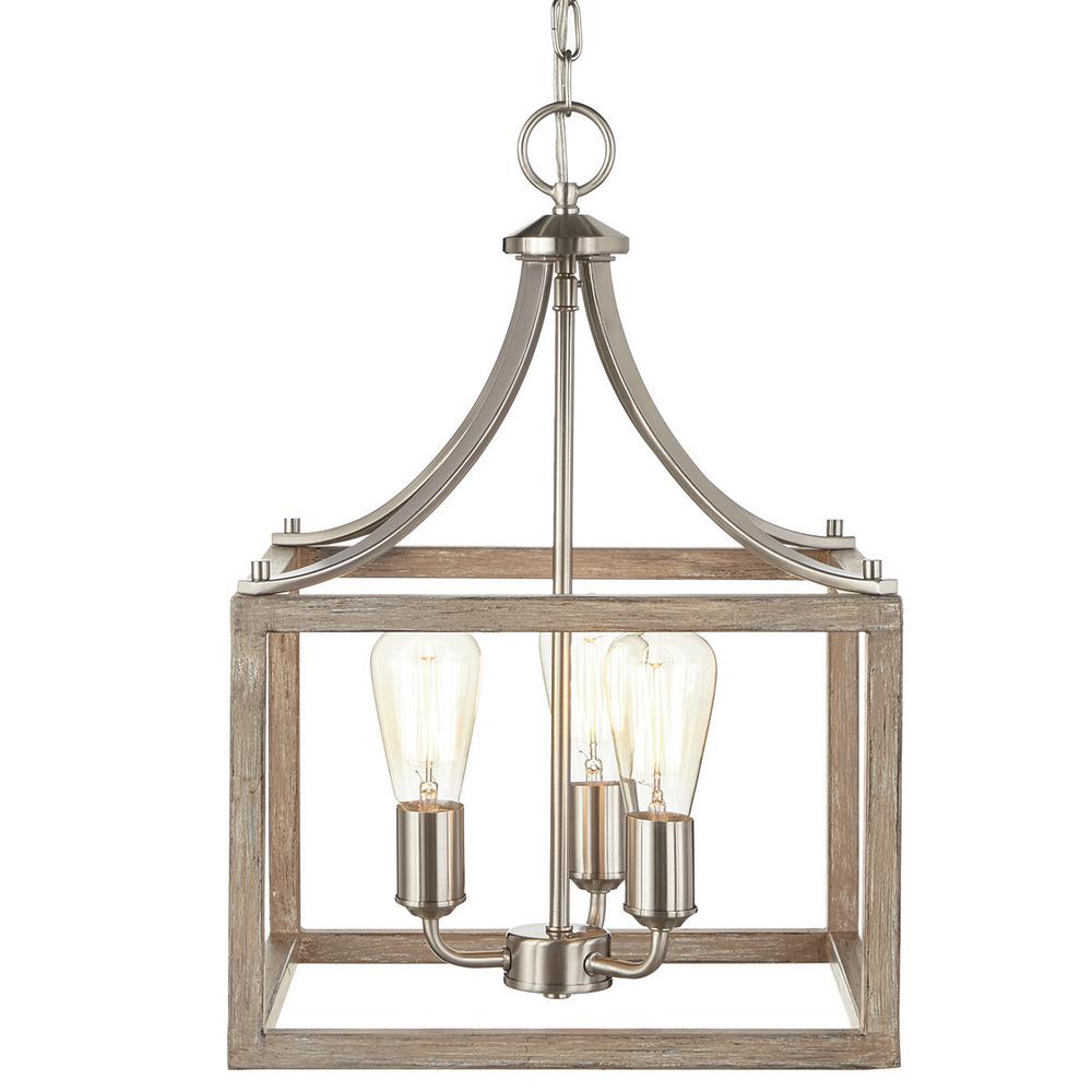 Home Decorators Collection Boswell Quarter 14 In 3 Light Brushed