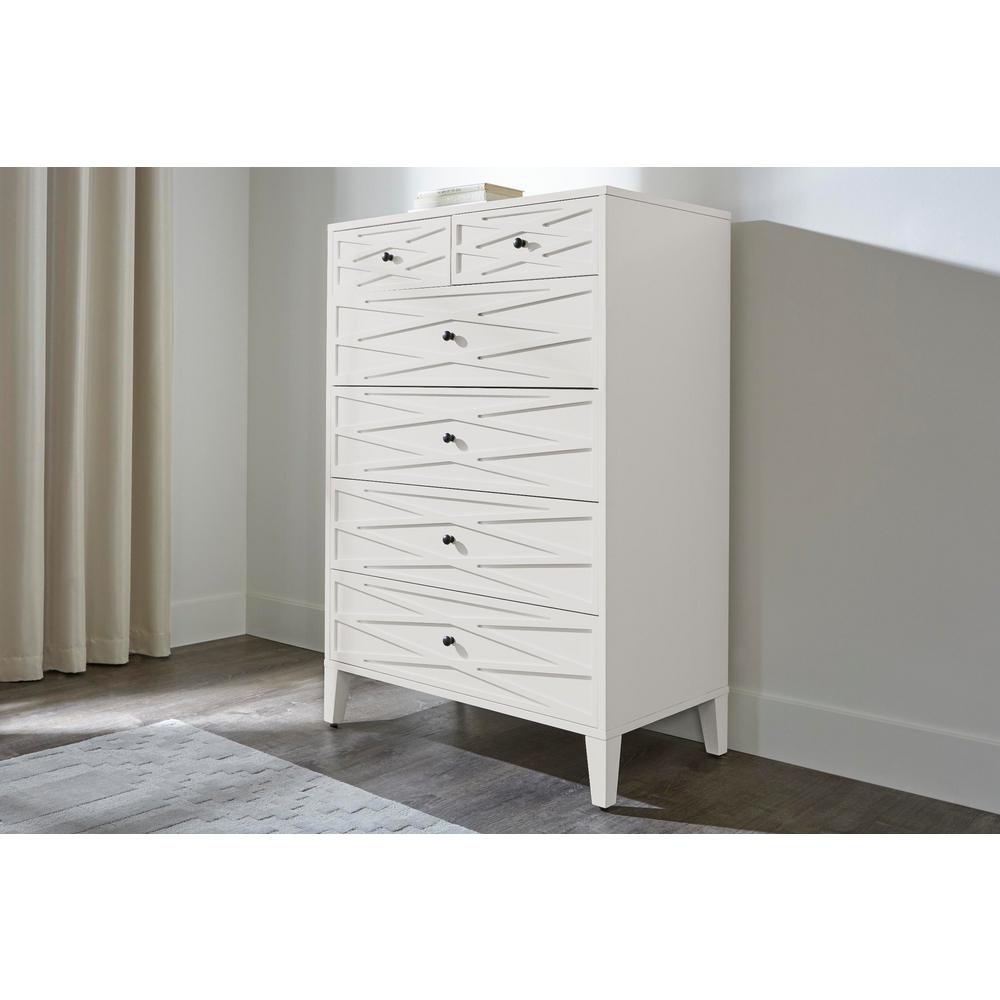 Home Decorators Collection Newford Ivory Wood 6 Drawer Chest Of