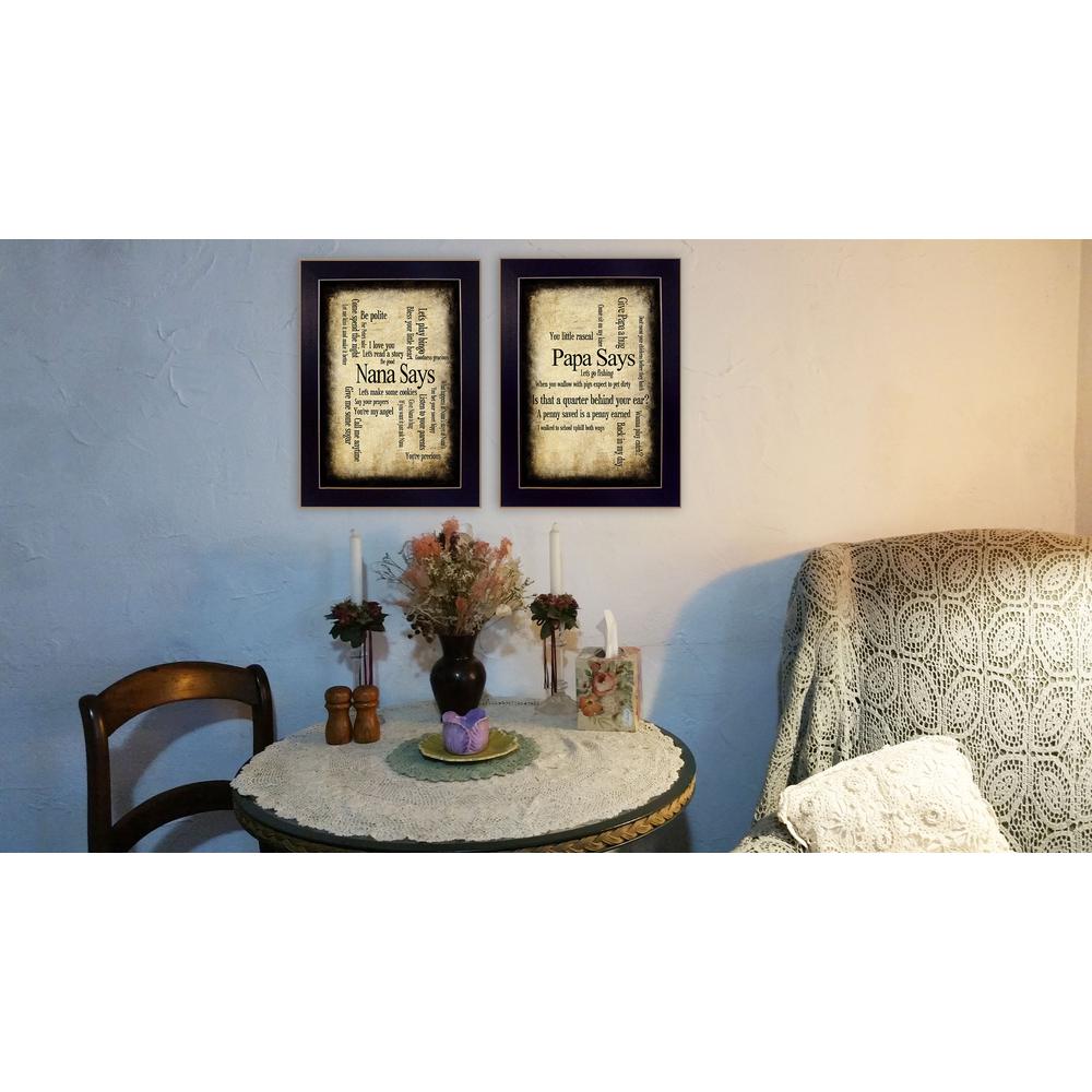 14 In X 20 Nana Papa By Susan Ball Printed Framed Wall Art Nana Papa By Susan Ball Printed Framed Wall Art V202 712 The Home Depot
