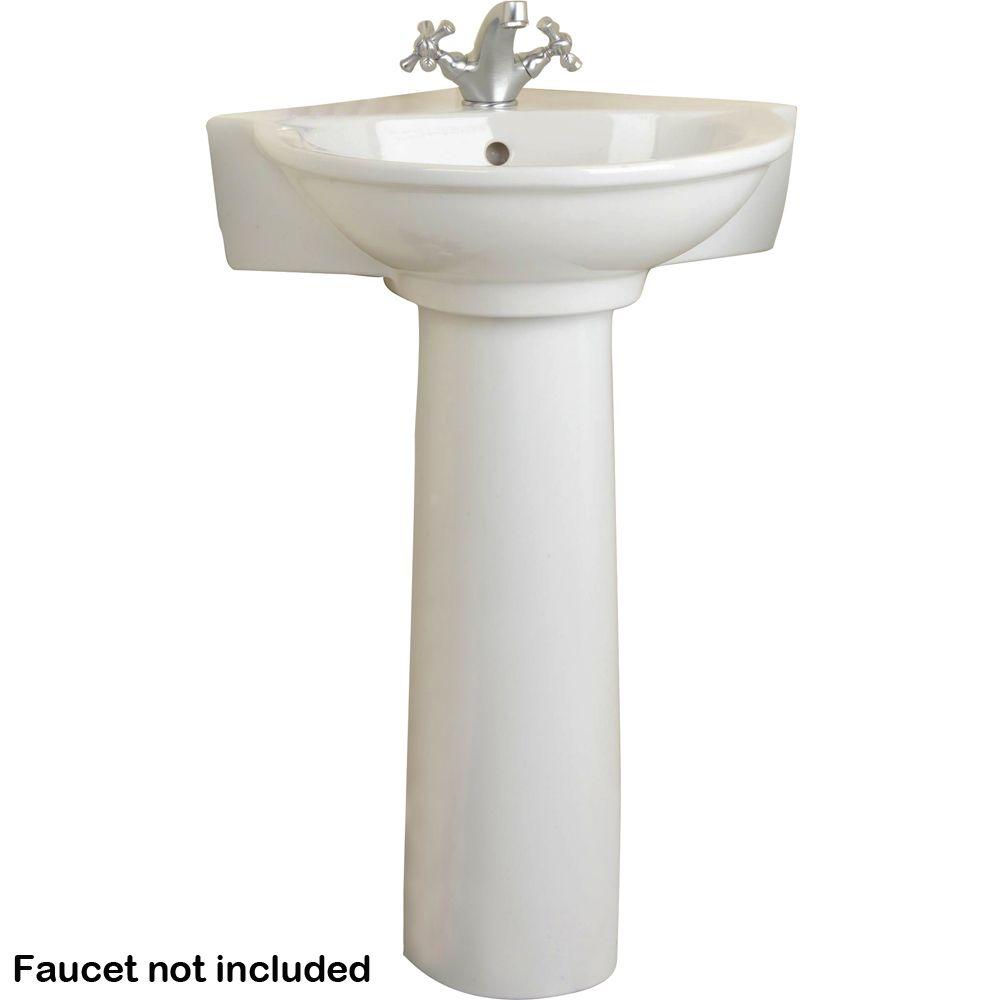 Bisque Pedestal Basin Combos Pedestal Sinks The Home Depot
