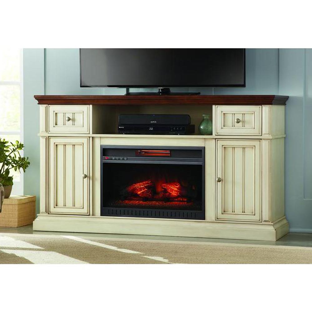 Tv Stand With Glass Rock Fireplace at howardbwilson blog