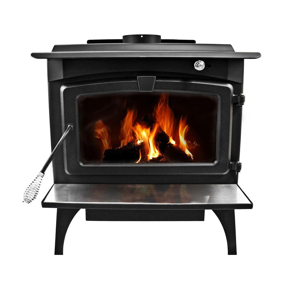 Pleasant Hearth 1,800 sq. ft. EPA Certified Wood-Burning Stove ...