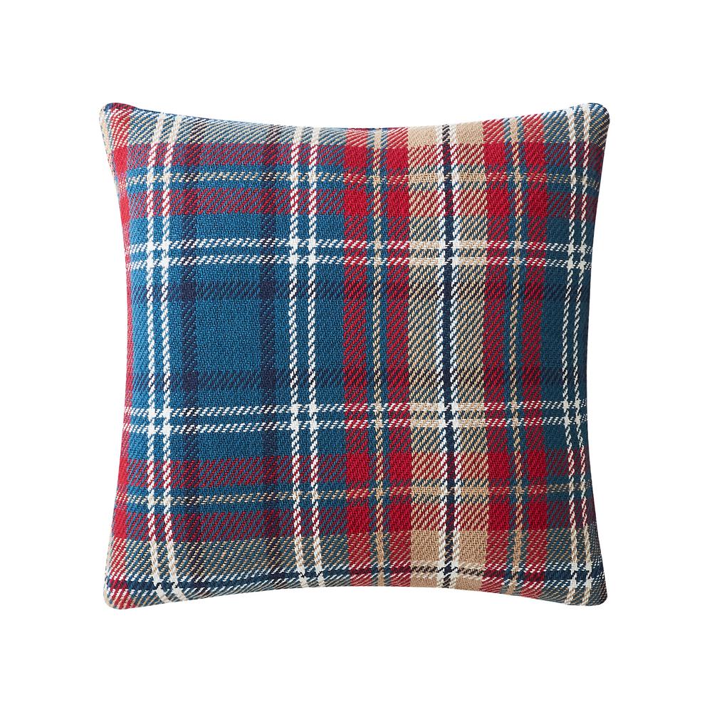 C F Home Blue Rockwell Plaid 18 In X 18 In Standard Throw Pillow 842981996 The Home Depot