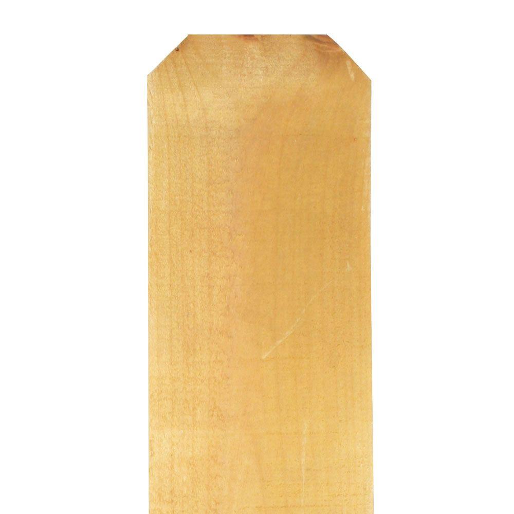 1 in. x 6 in. x 6 ft. PressureTreated Pine DogEar Fence Picket