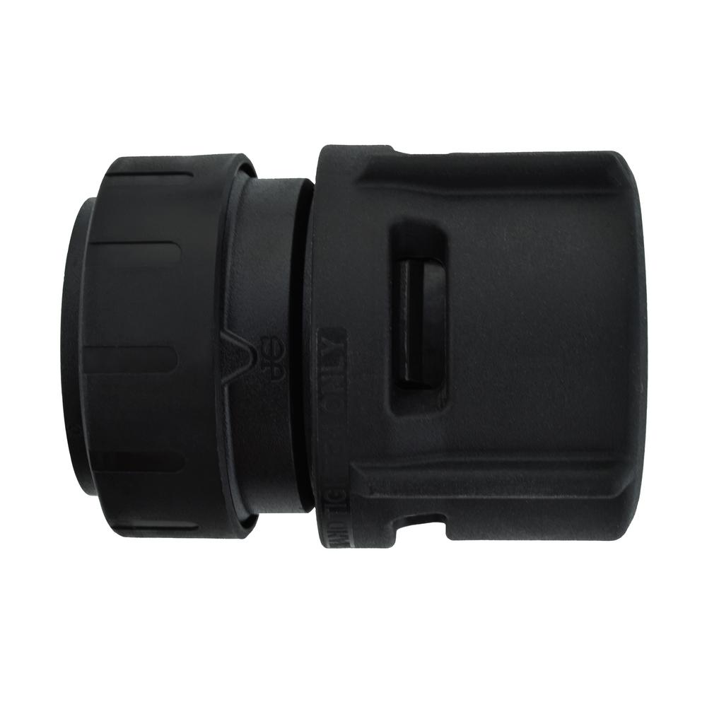 2 Pack JG ProLock PSEI013626E Push-to-Connect Male Connector 1 Cts x 3//4 Npt Black 2 Piece