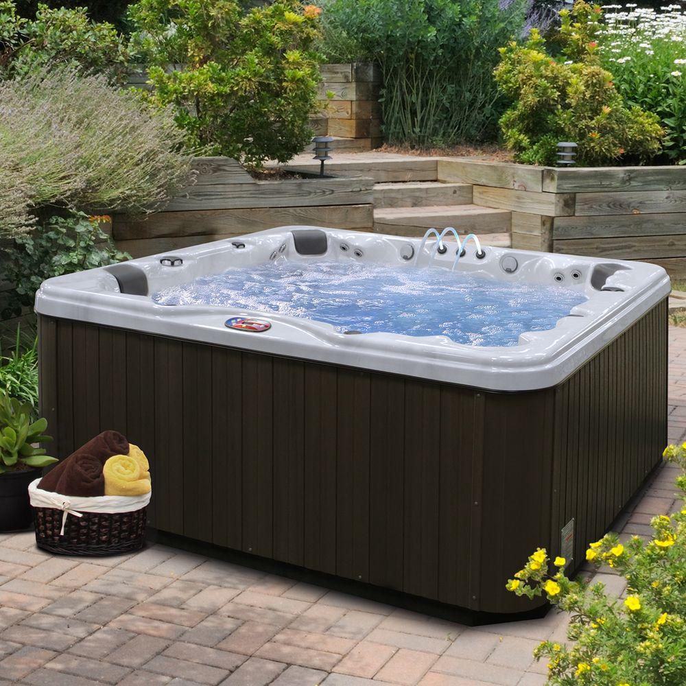 Reviews for American Spas 7-Person 56-Jet Premium Acrylic Lounger Spa ...