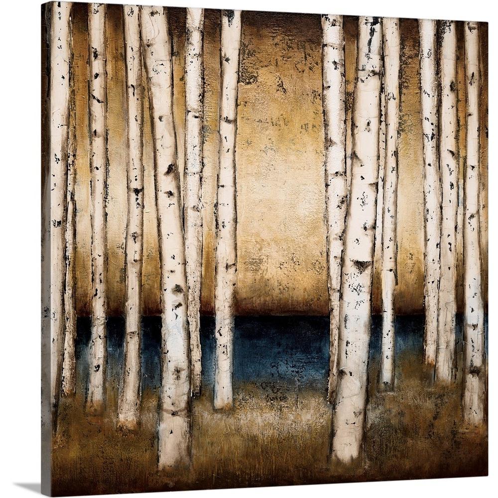 GreatBigCanvas "Blue Birch" by Julia Purinton Canvas Wall Art 2357938