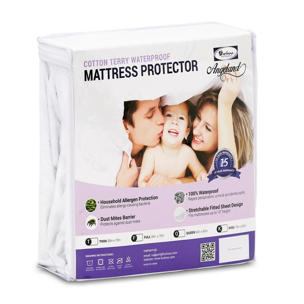 LUCID Premium Hypoallergenic 100 Waterproof Vinyl Free Mattress