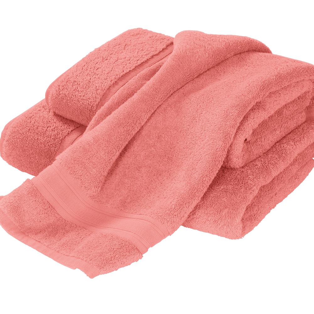 The Company Store Company Cotton Coral Solid Turkish Cotton Hand Towel