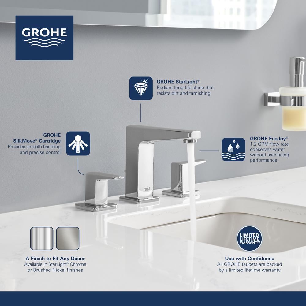 Grohe Tallinn 8 In Widespread 2 Handle Bathroom Faucet In