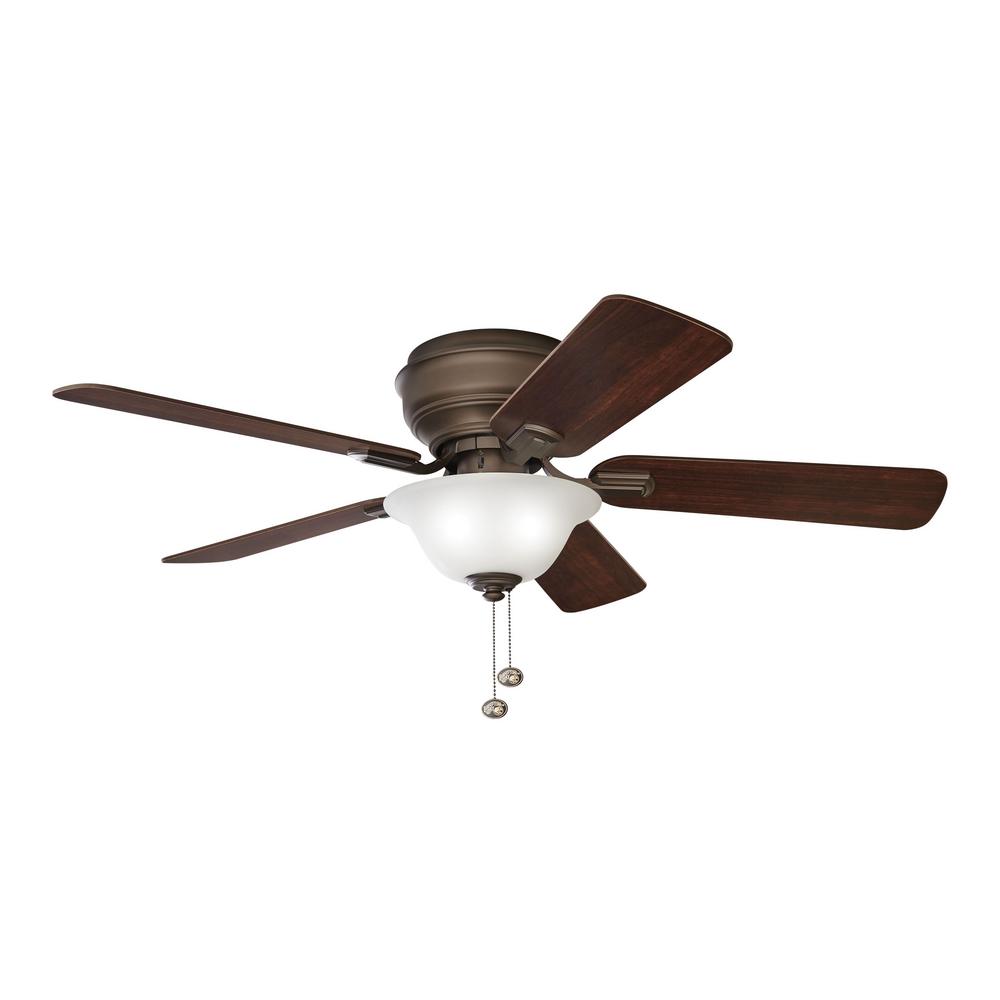 Hampton Bay Hawkins 44 In Led Oil Rubbed Bronze Ceiling Fan With