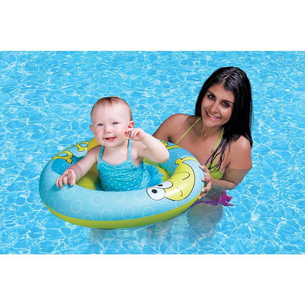 Poolmaster Blue/Yellow Under the Sea Baby Rider-08401 - The Home Depot