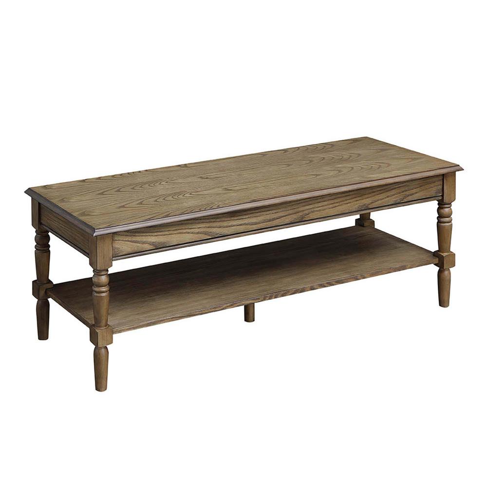 Convenience Concepts French Country Driftwood Coffee Table R3 0207 Convenience Concepts French Country Driftwood Coffee Table