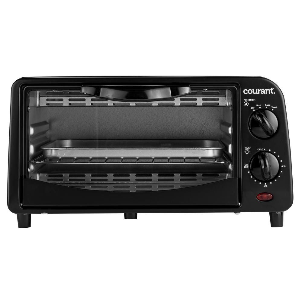Courant 4 Slice Countertop Toaster Oven With Bake And Broil