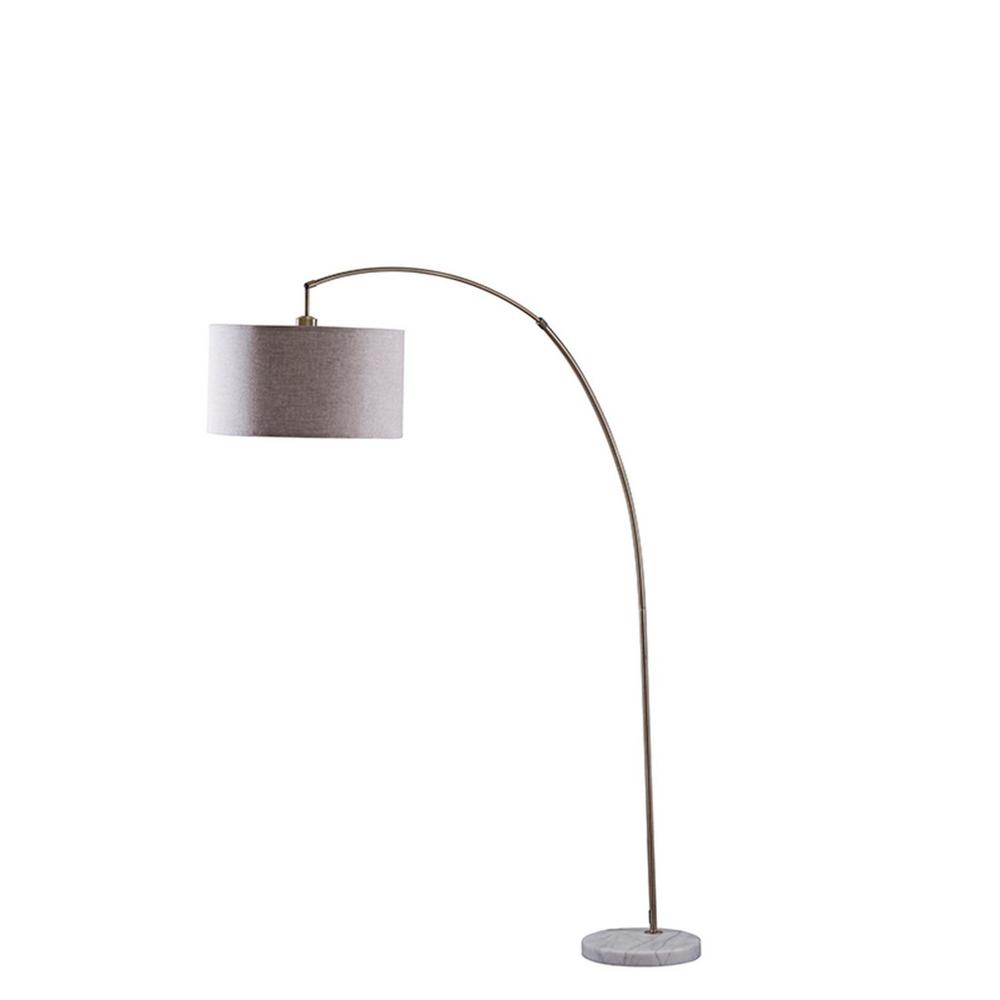 grey and gold floor lamp