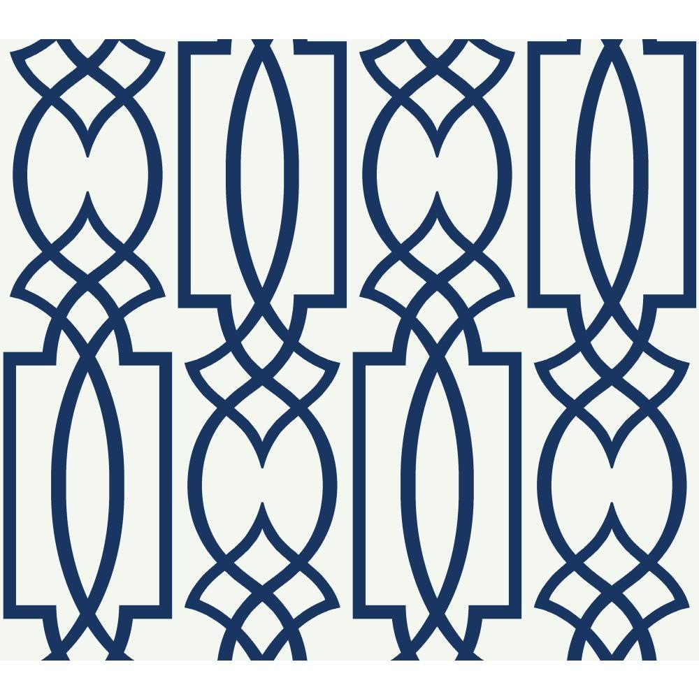 York Wallcoverings Watercolors Large Lattice WallpaperCM2383 The