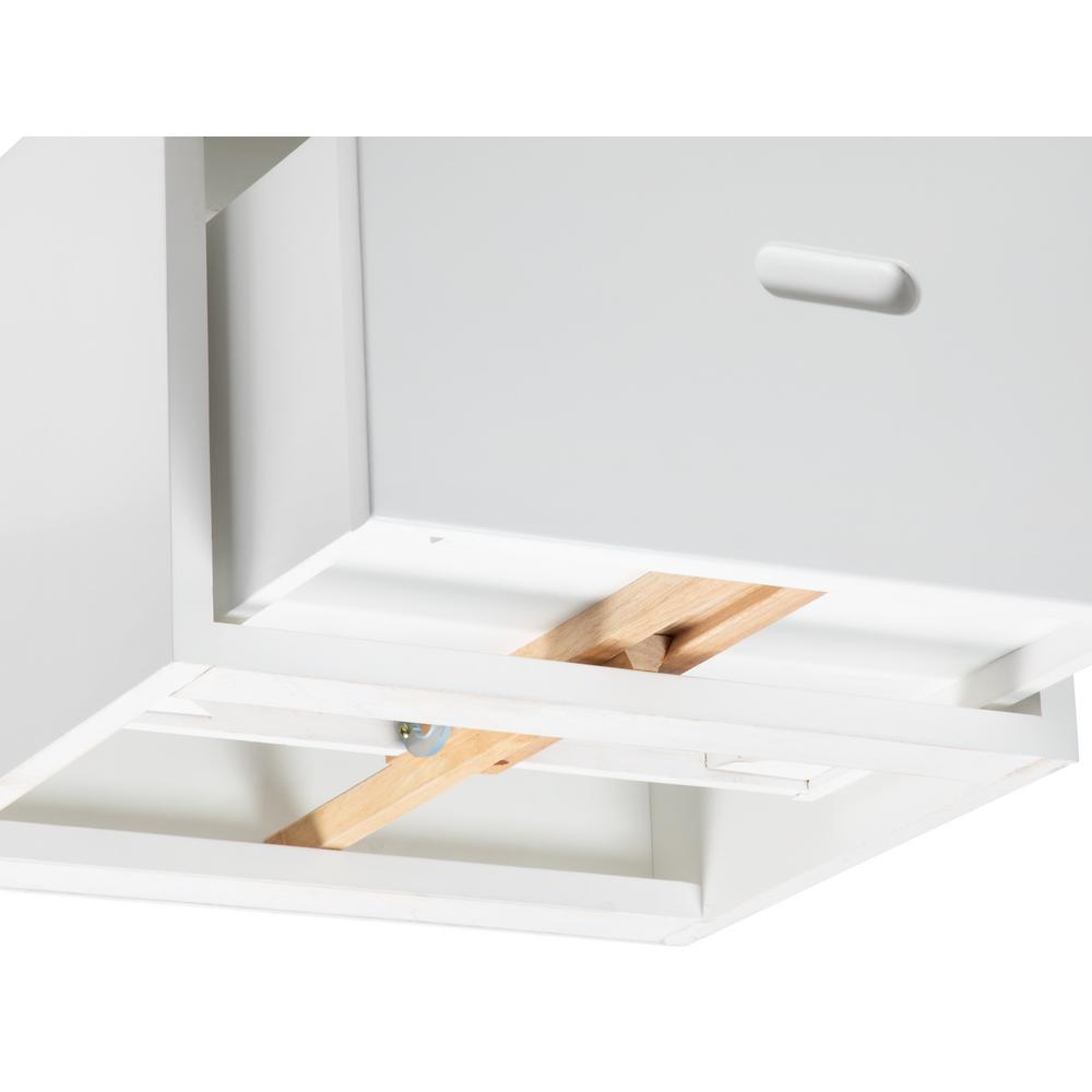 Atlantic Furniture Westbrook White Twin Over Full Staircase Bunk