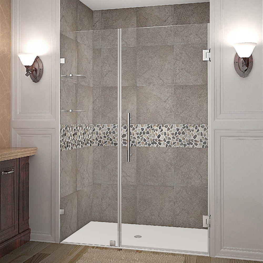 Aston Nautis Gs 45 In X 72 Frameless Hinged Shower Door Frameless Hinged Shower Door In Stainless