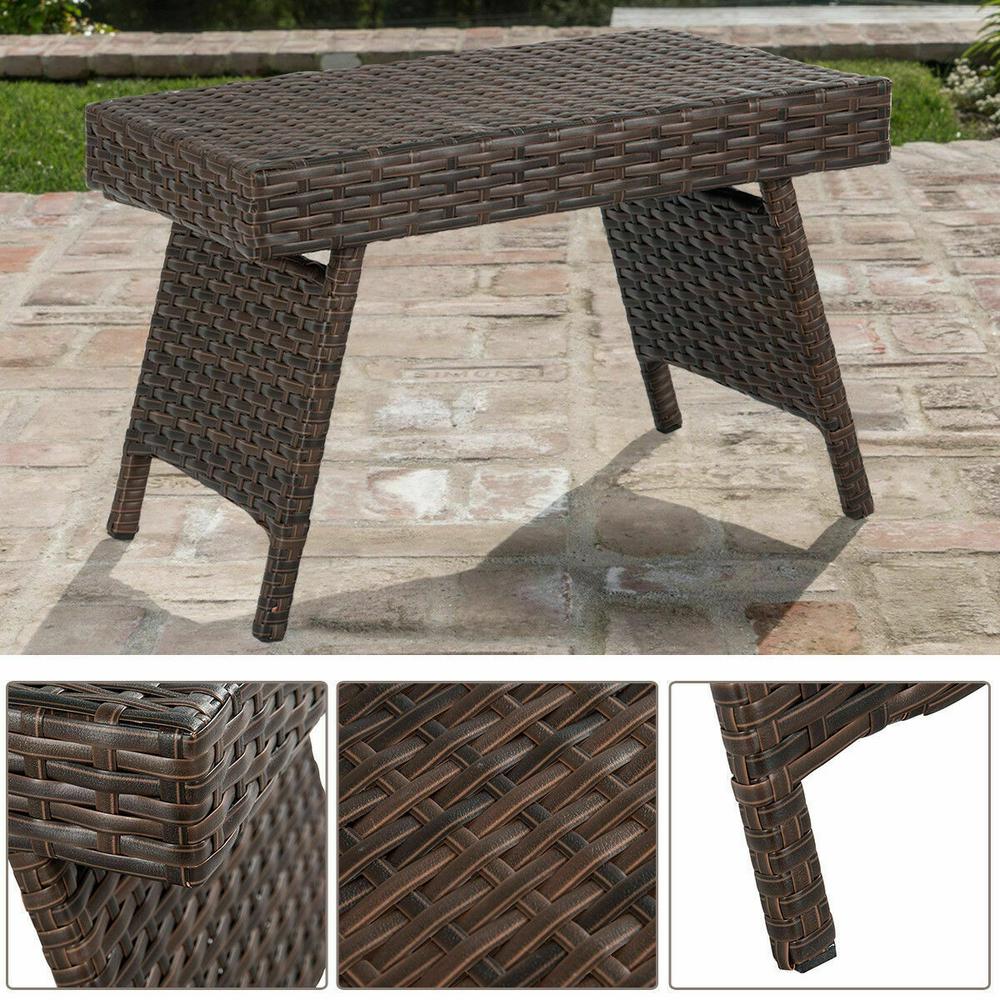 Costway Folding Pe Rattan Wicker Outdoor Coffee Table Patio Garden Furniture Brown Hw58873 The Home Depot - Rattan Outdoor Coffee Table Brown Costway Folding Pe Rattan Wicker Outdoor Coffee Table Patio Garden Furniture Brown Hw58873 The Home Depot - Rattan Outdoor Coffee Table Brown