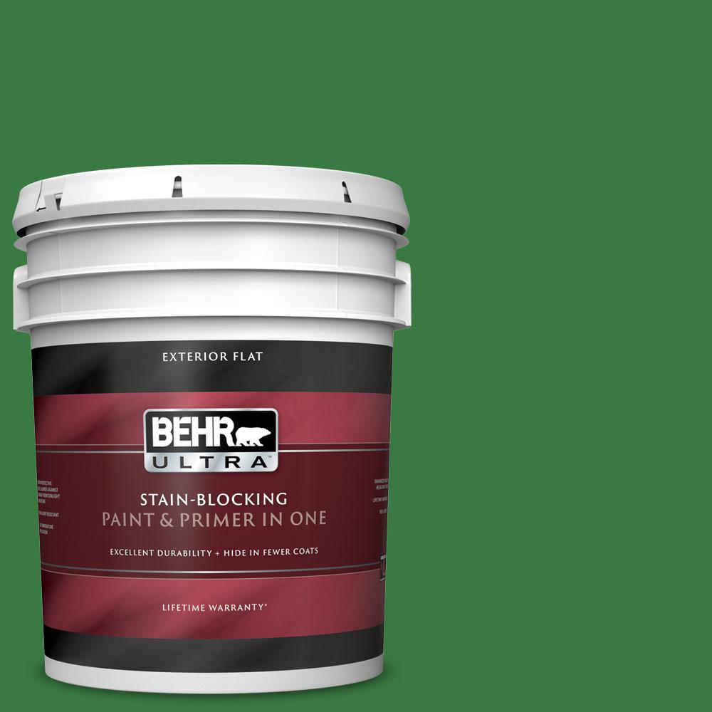 Reviews For Behr Ultra 5 Gal M390 7 Hills Of Ireland Flat Exterior Paint And Primer In One 485305 The Home Depot
