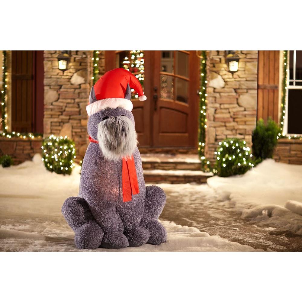 Gemmy Dog Christmas Inflatables Outdoor Christmas Decorations