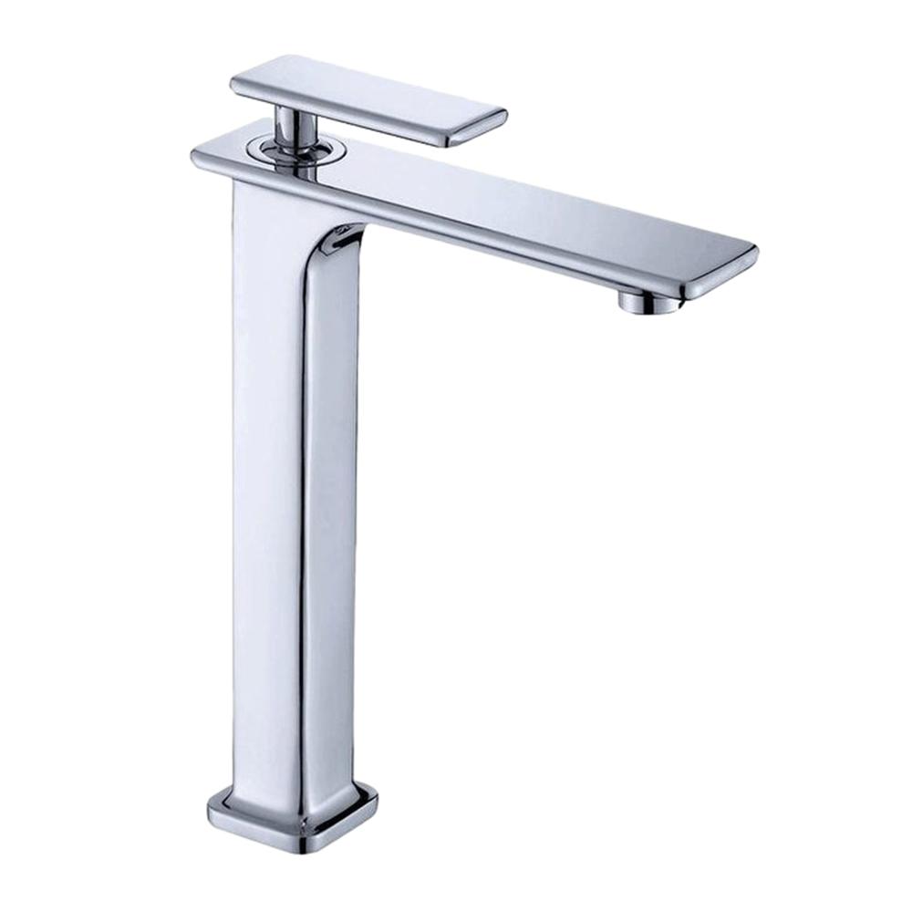 Vanity Art 8.4 in. Single Hole Single-Handle Lever Vessel Bathroom Faucet in Chrome, Grey was $110.0 now $77.0 (30.0% off)