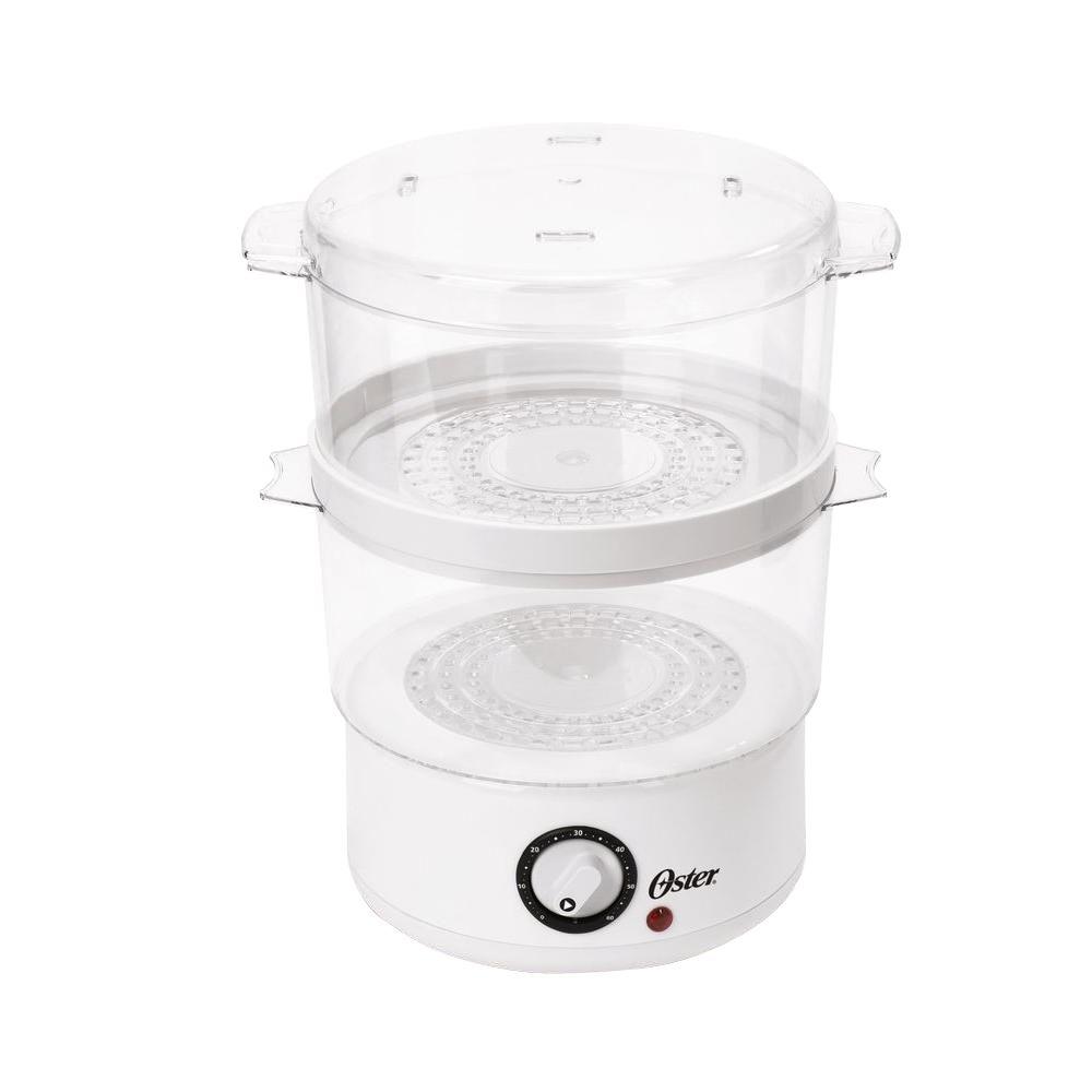 Oster 5 Qt. White Food Steamer CKSTSTMD5W The Home Depot