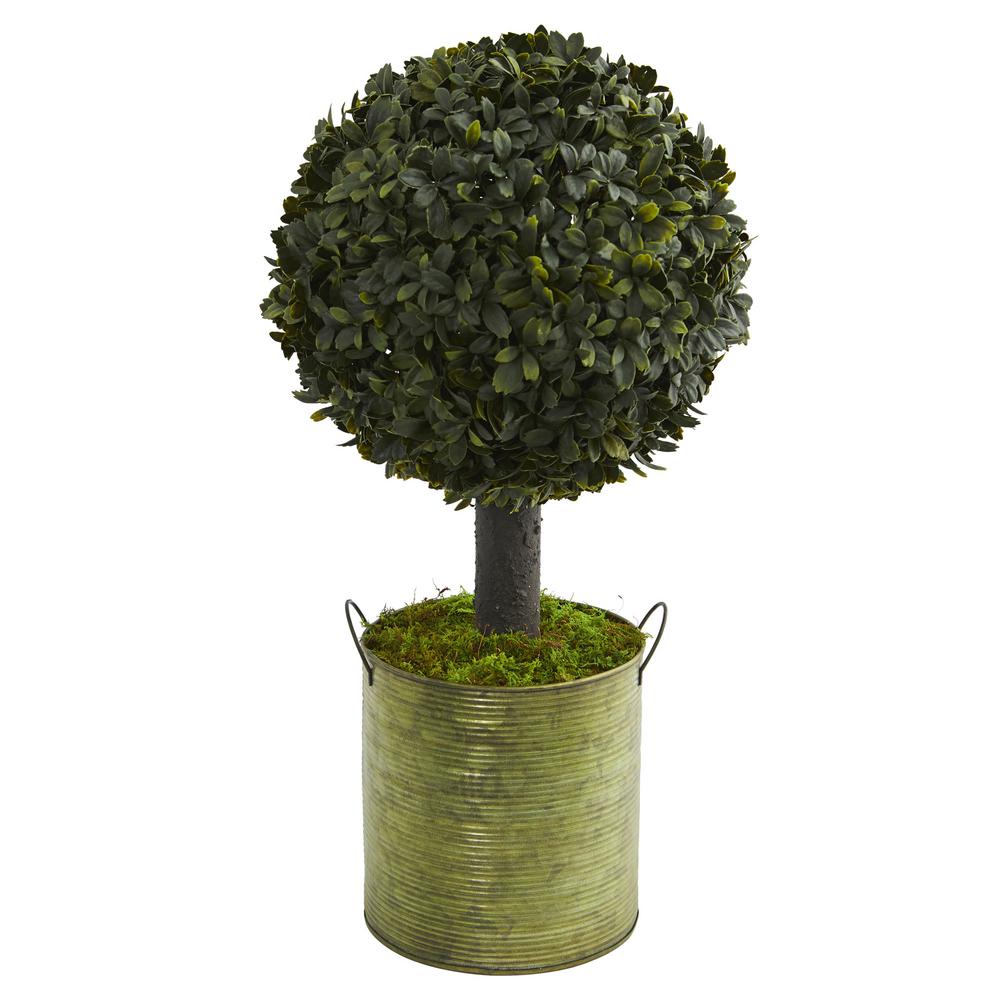 Nearly Natural 4.5 ft. High Indoor/Outdoor Double Pond Cypress Topiary ...