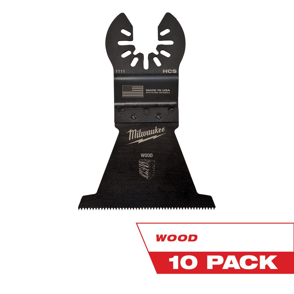 Milwaukee Tool OPEN-LOK 2-1/2" HCS Wood Multi-Tool Blades 10PK