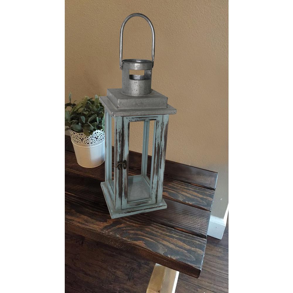 16.75 in. Antique Carson Lantern14B0580 The Home Depot