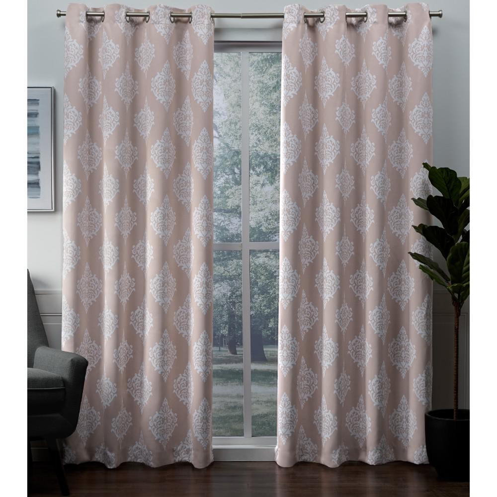 Exclusive Home Curtains Medallion 52 in. W x 84 in. L Woven Blackout