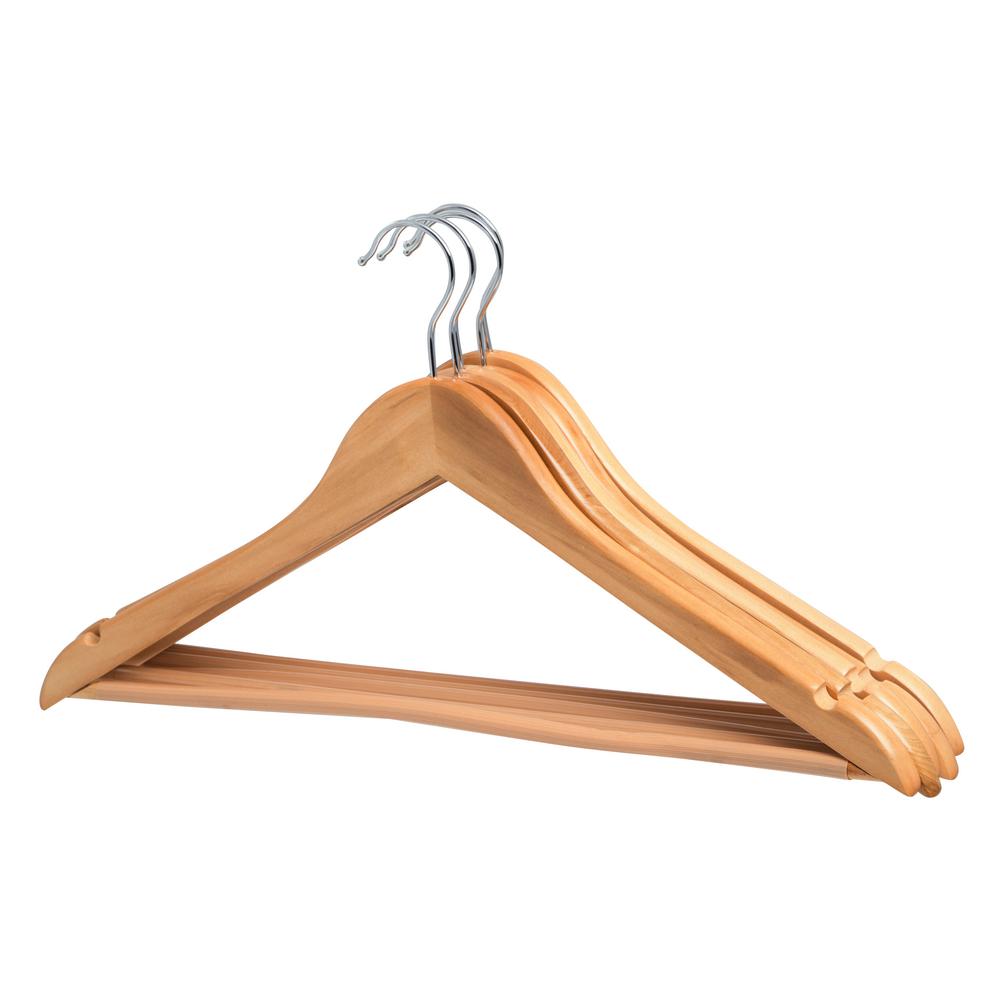 slim wooden hangers